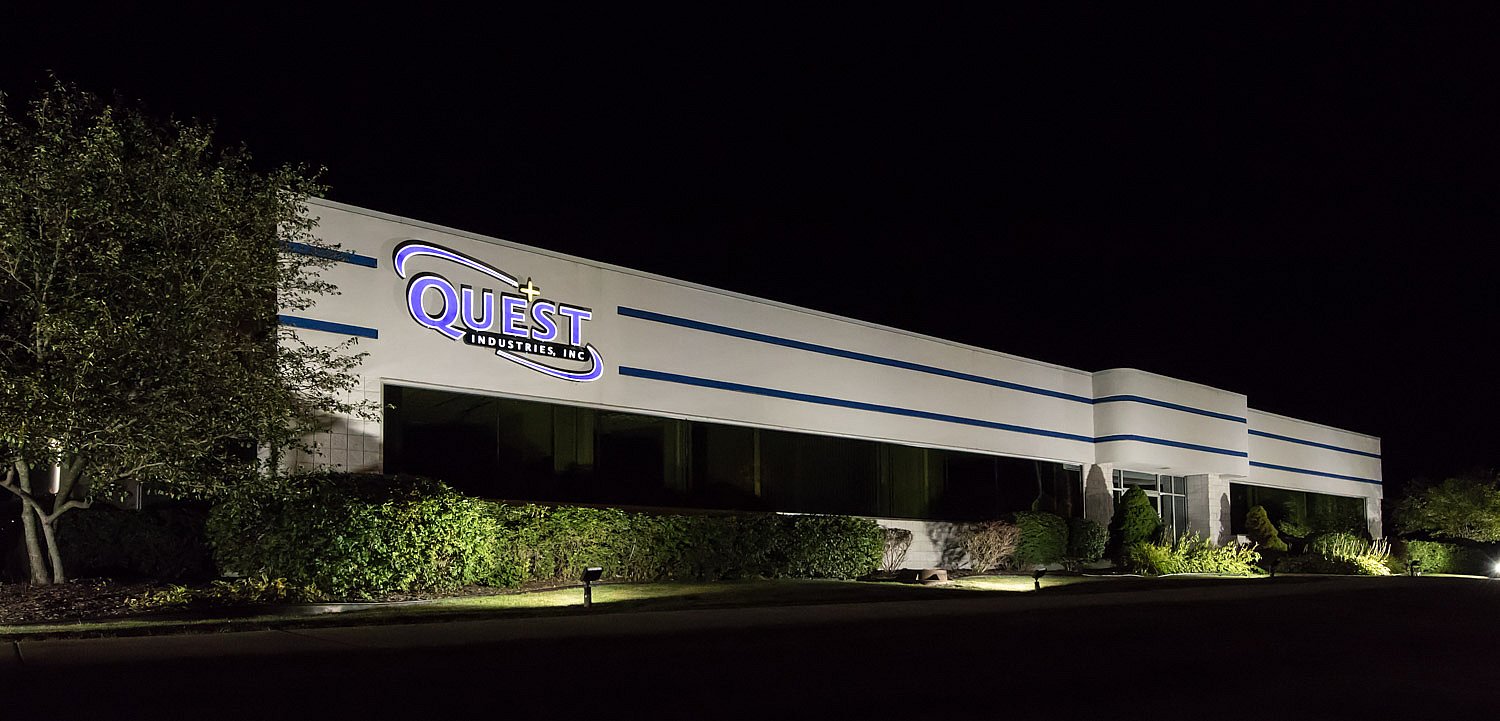 Quest Industries at Night